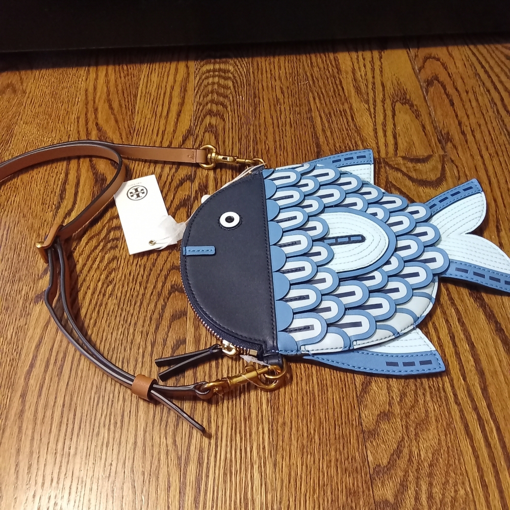 Tory Burch Blue Fish Crossbody Nwt